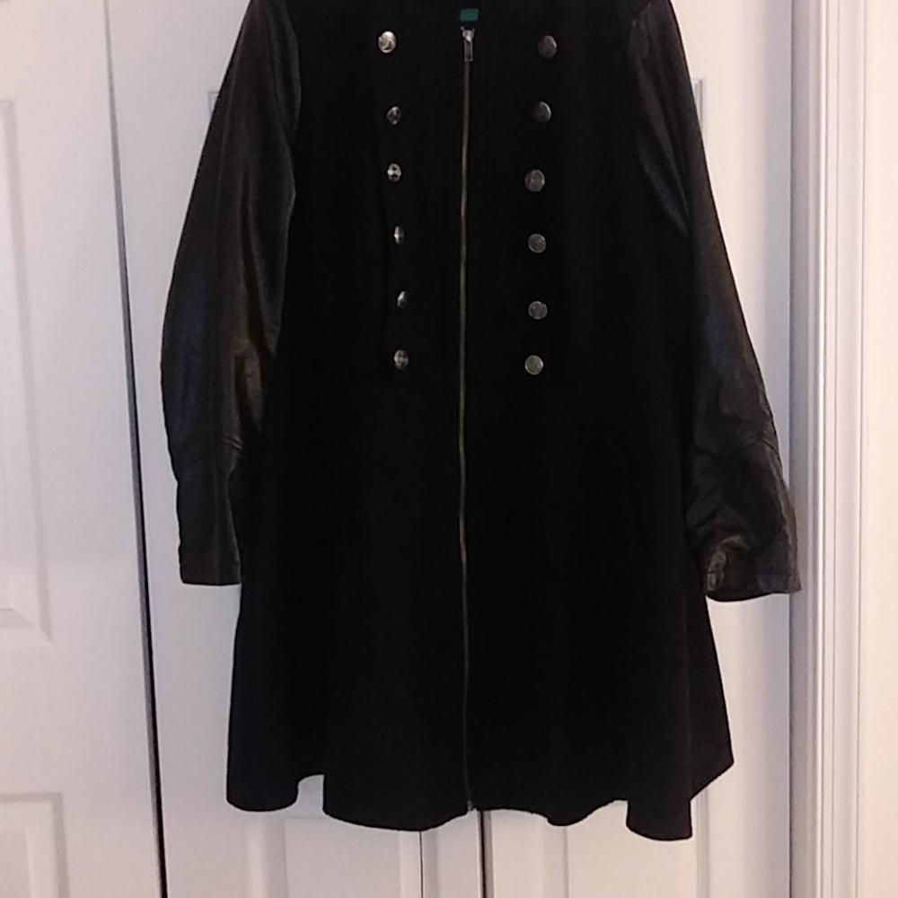 Military style Torrid peplum coat